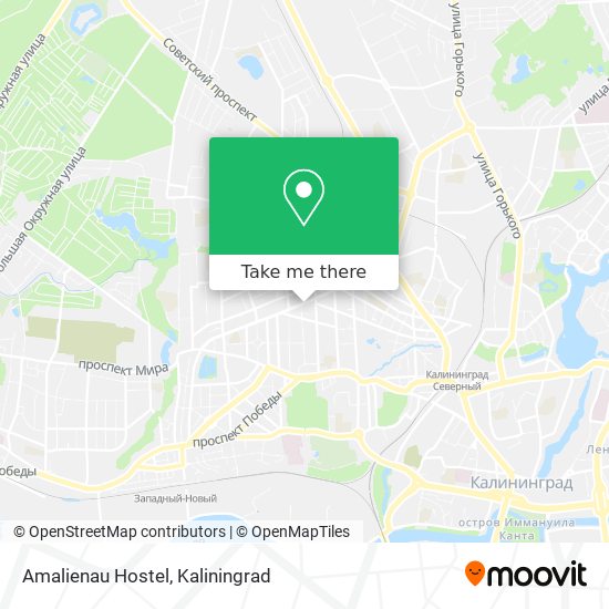 Amalienau Hostel map