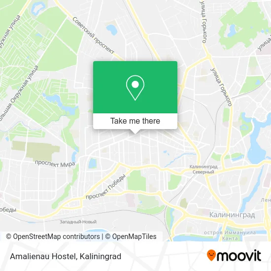 Amalienau Hostel map