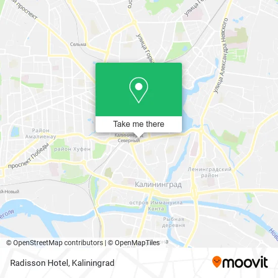 Radisson Hotel map
