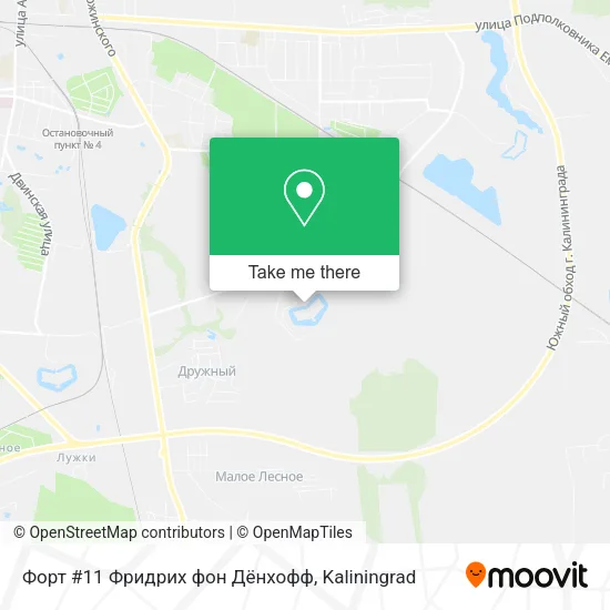 Форт #11 Фридрих фон Дёнхофф map