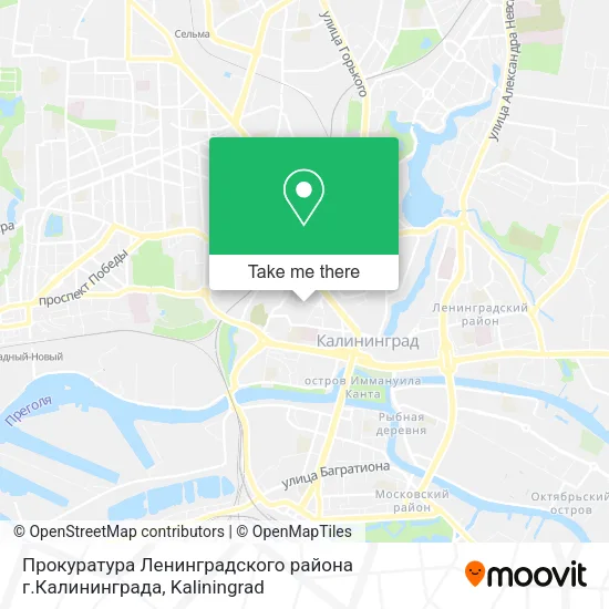 Прокуратура Ленинградского района г.Калининграда map
