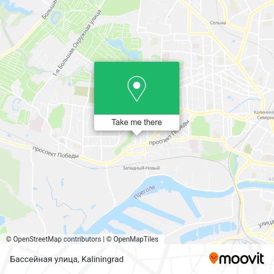 Бассейная улица map