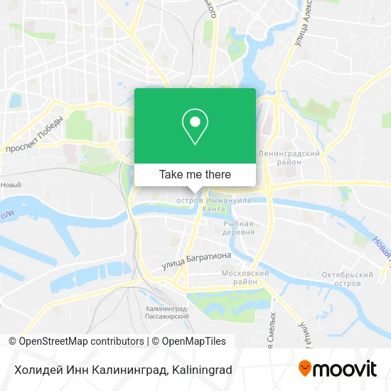 Холидей Инн Калининград map