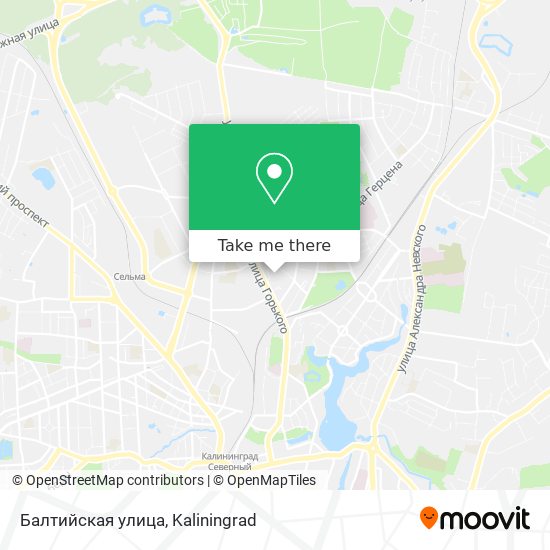 Балтийская улица map