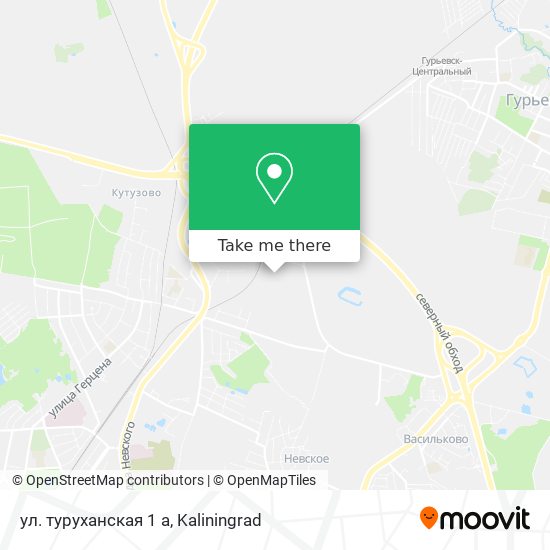 ул. туруханская 1 а map