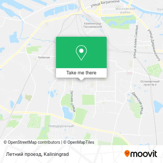 Летний проезд map