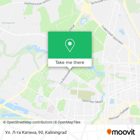 Ул. Л-та Катина, 90 map