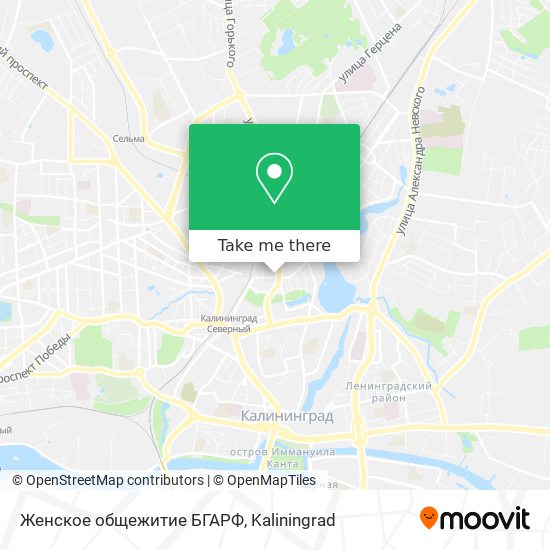 Женское общежитие БГАРФ map
