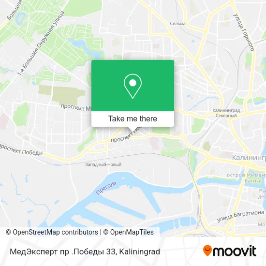 МедЭксперт  пр .Победы 33 map
