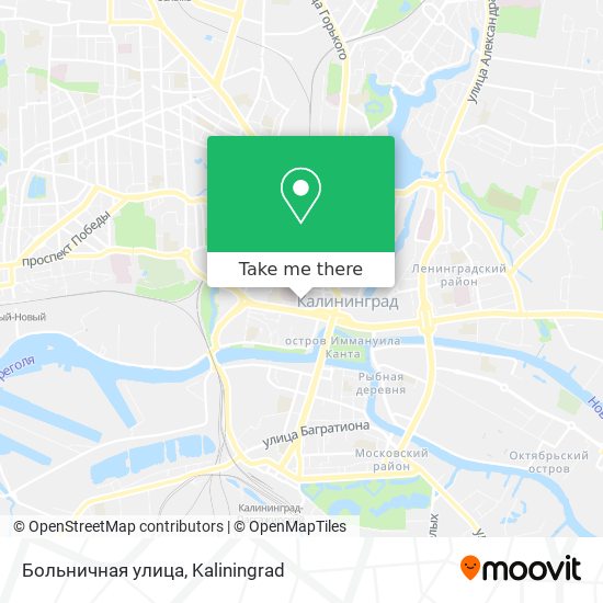 Больничная улица map