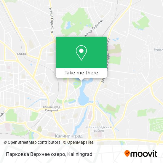 Парковка Верхнее озеро map