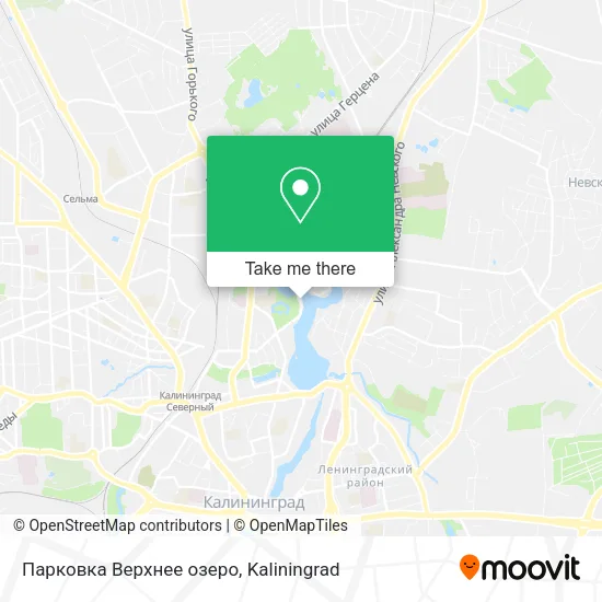 Парковка Верхнее озеро map