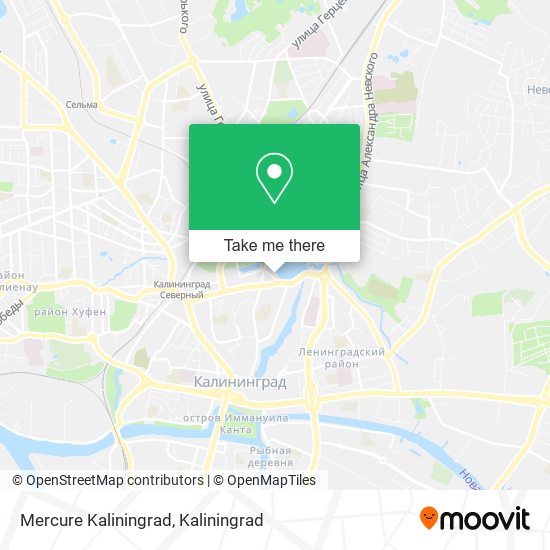 Mercure Kaliningrad map