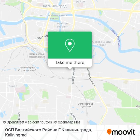 ОСП Балтийского Района Г.Калининграда map