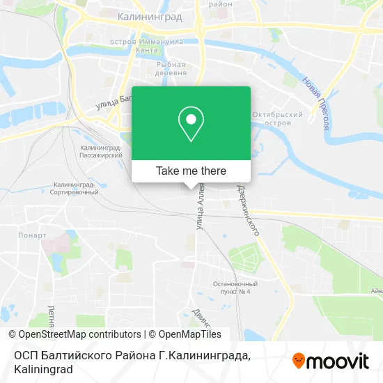 ОСП Балтийского Района Г.Калининграда map
