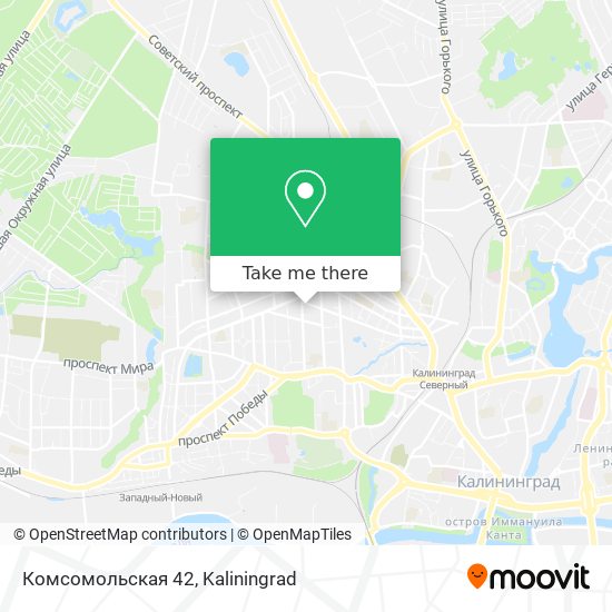 Комсомольская 42 map