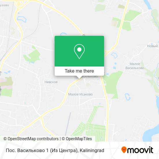 Пос. Васильково 1 (Из Центра) map