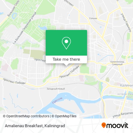 Amalienau Breakfast map