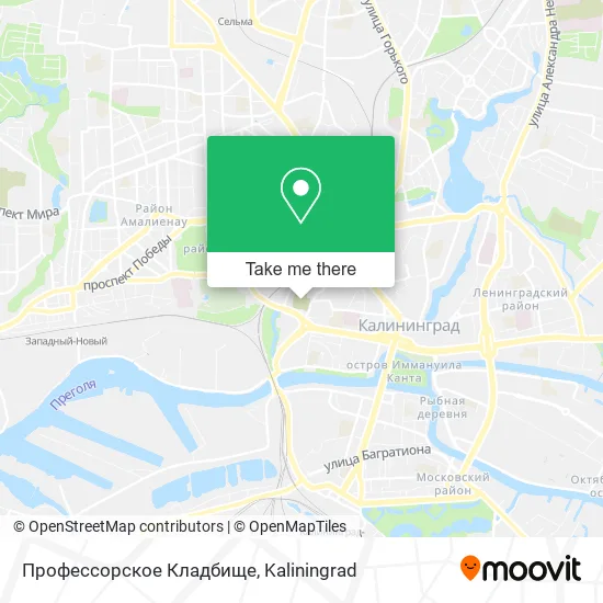 Профессорское Кладбище map