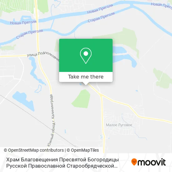 Храм Благовещения Пресвятой Богородицы Русской Православной Старообрядческой Церкви map