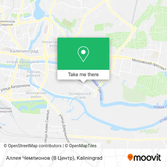 Аллея Чемпионов (В Центр) map