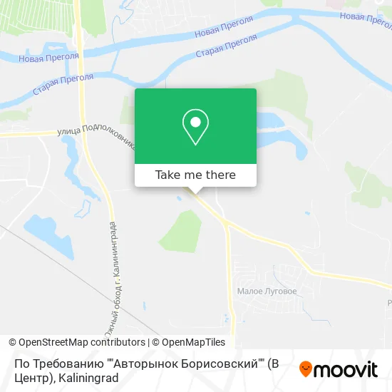 По Требованию ""Авторынок Борисовский"" (В Центр) map