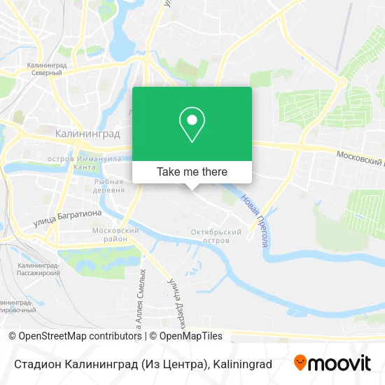 Стадион Калининград (Из Центра) map