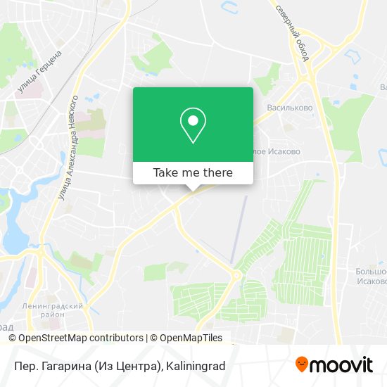 Пер. Гагарина (Из Центра) map