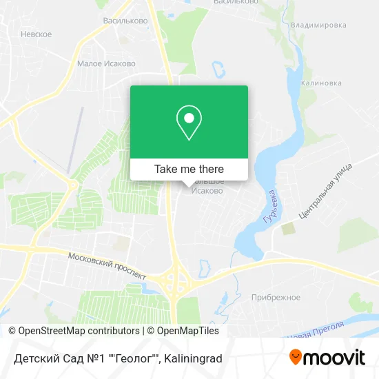 Детский Сад №1 ""Геолог"" map