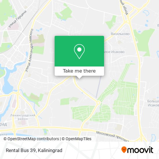 Rental Bus 39 map