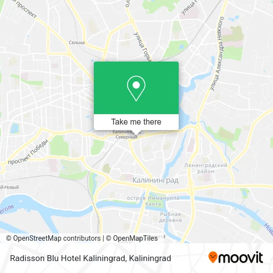 Radisson Blu Hotel Kaliningrad map