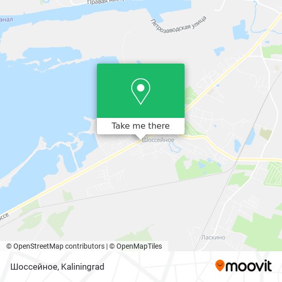 Шоссейное map