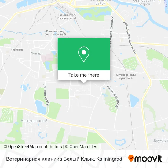 Ветеринарная клиника Белый Клык map
