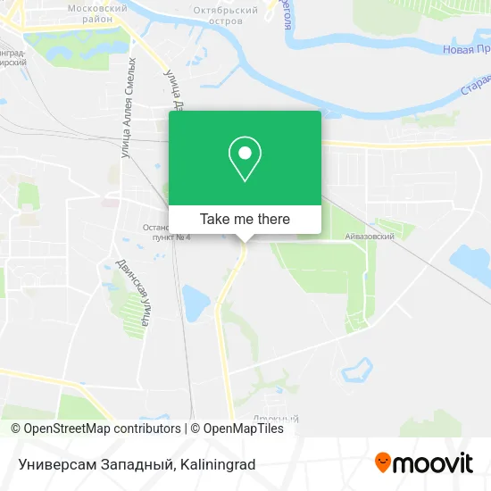 Универсам Западный map