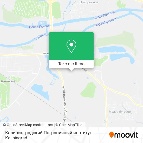 Калининградский Пограничный институт map