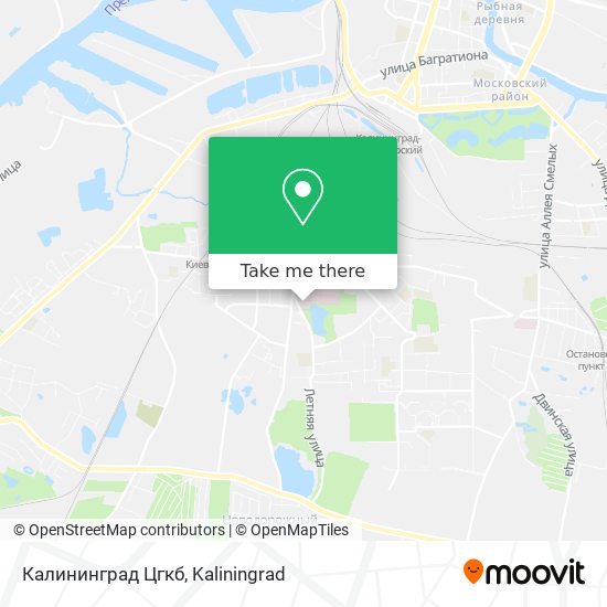 Калининград Цгкб map