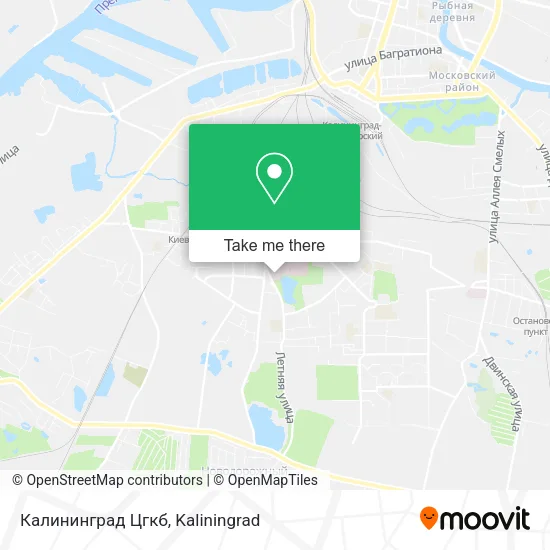 Калининград Цгкб map