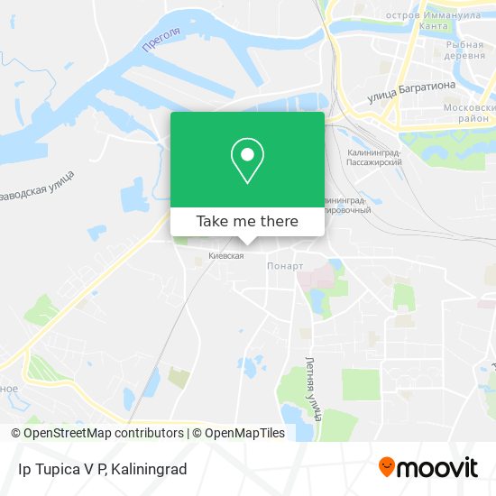 Ip Tupica V P map