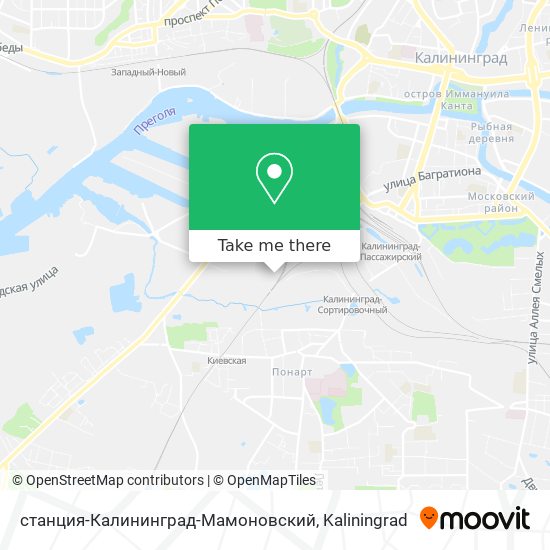 станция-Калининград-Мамоновский map