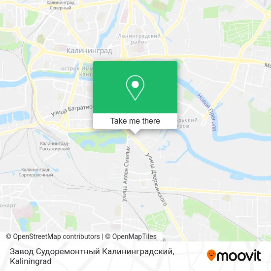 Завод Судоремонтный Калининградский map