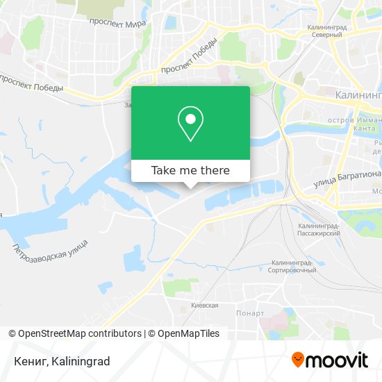 Кениг map