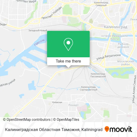 Калиниградская Областная Таможня map