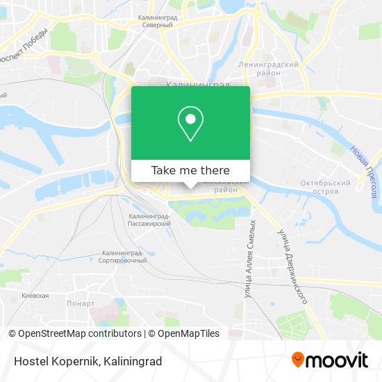 Hostel Kopernik map