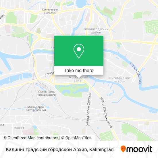 Калининградский городской Архив map