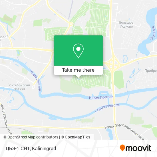 ЦБЗ-1 СНТ map