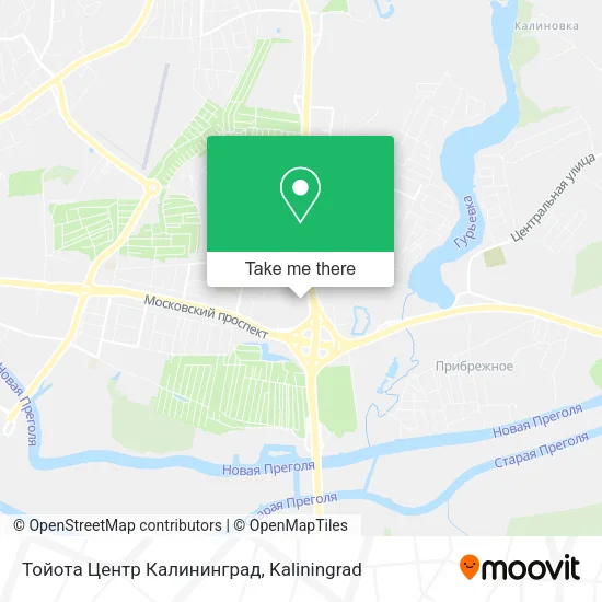 Тойота Центр Калининград map