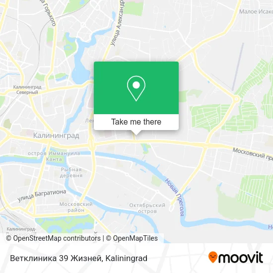 Ветклиника 39 Жизней map