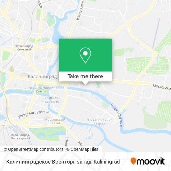 Калининградское Военторг-запад map