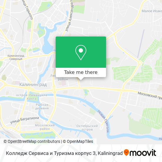Колледж Сервиса и Туризма корпус 3 map