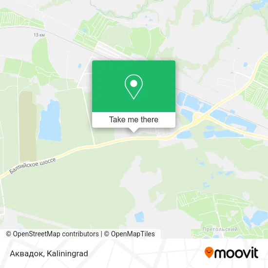 Аквадок map